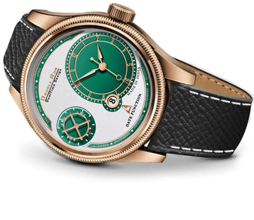 3D Glass Chronograph and Date Display White Dial Analog Wrist Watch for Men